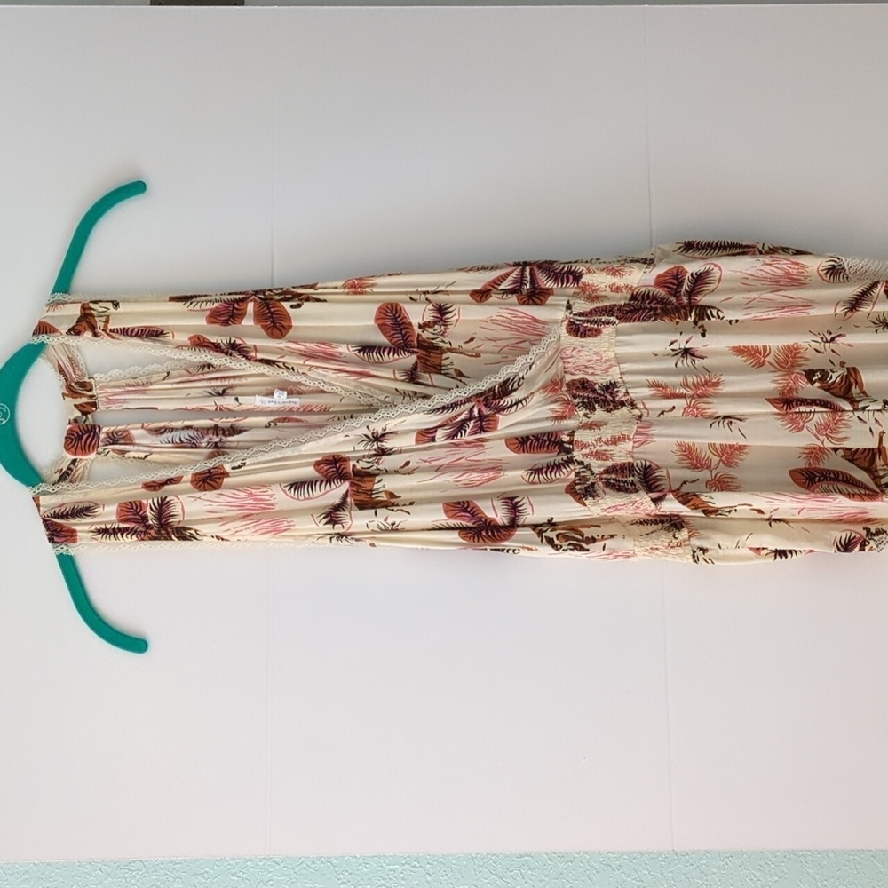 Poupette St. Barth Cream and Brown Jumpsuit